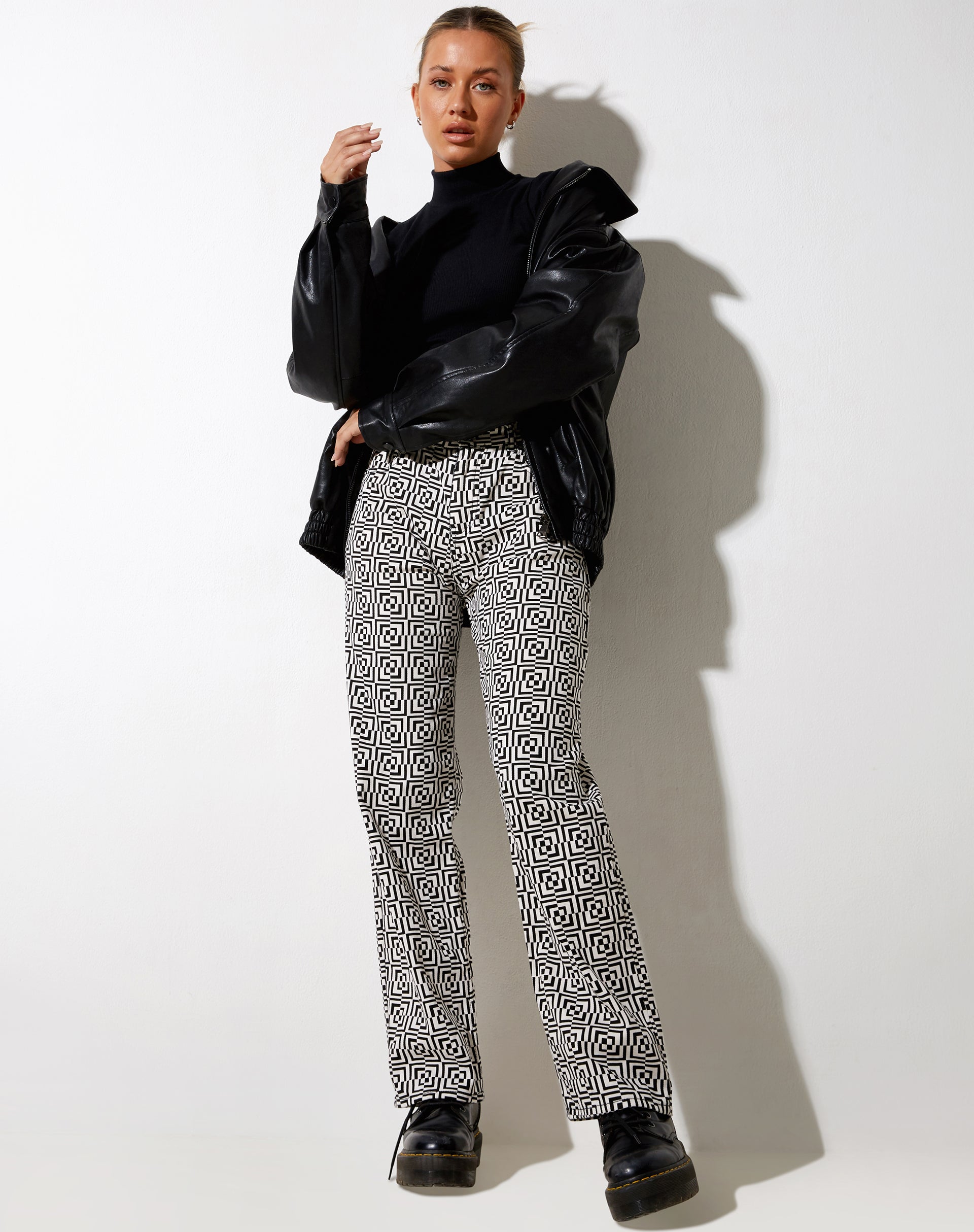 Imagen de Parallel Jeans en Optic Square Blanco y Negro