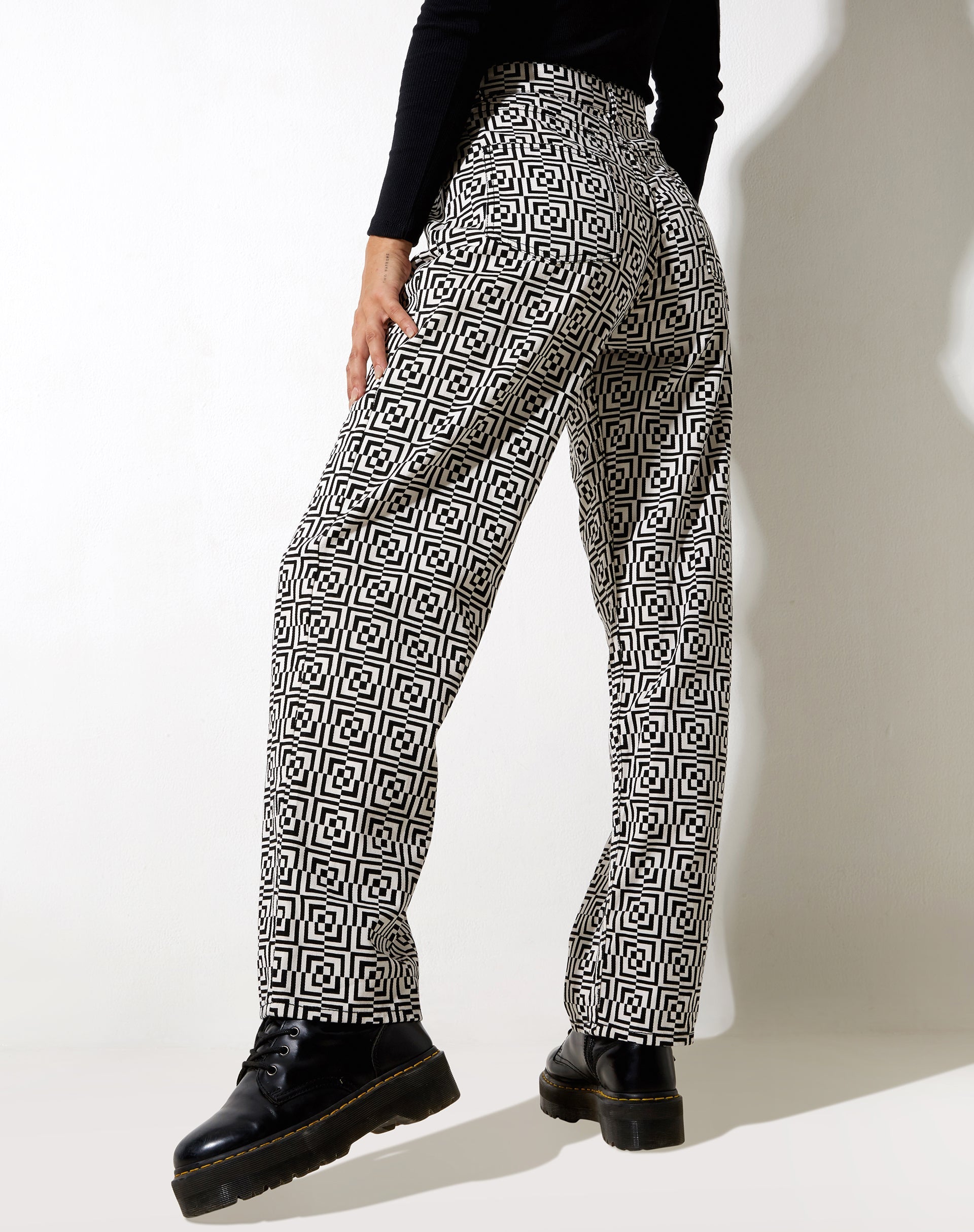 Imagen de Parallel Jeans en Optic Square Blanco y Negro