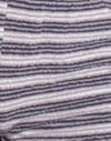 Raya malva gris oscuro y marfil