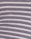 Raya malva gris oscuro y marfil