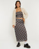 imagen de LASSIE SKIRT GREEN BLURRED CHECK DARK OLIVE
