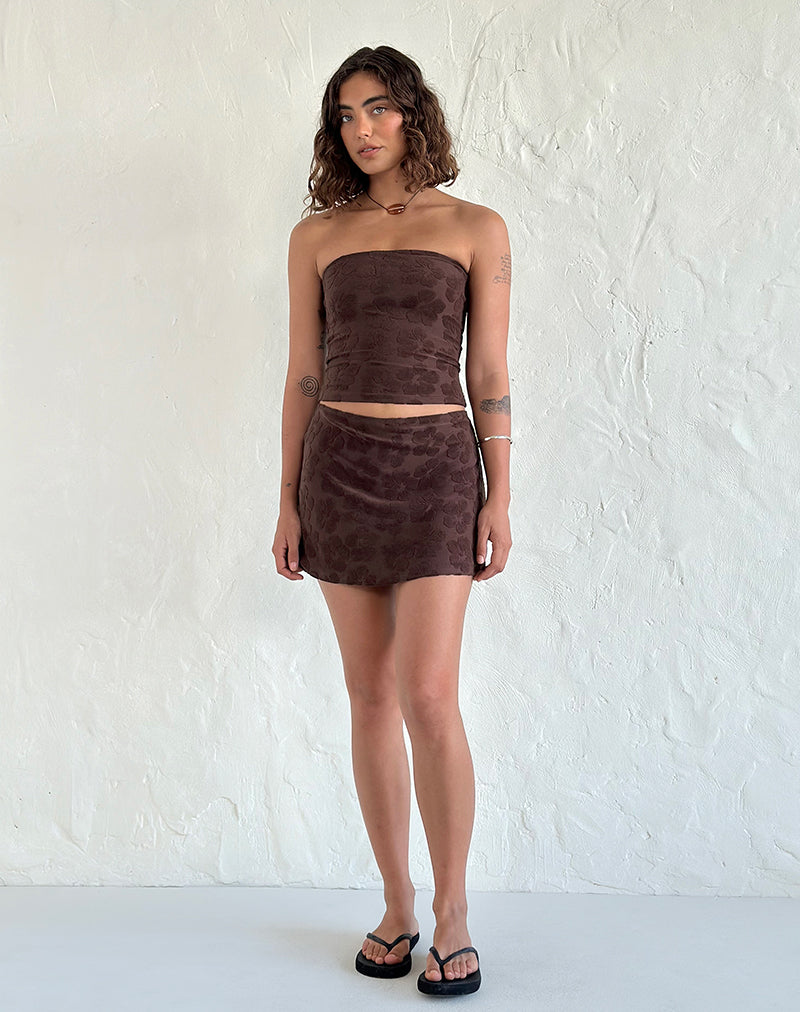 Imagen de Peggy Top en Hibiscus Terry Marrón