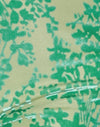 Flock floral verde y azul