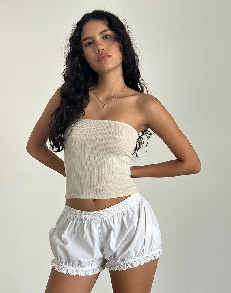 Imagen de Peggy Tube Top en Pointelle Nude