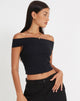 imagen de Pico Bardot Top en Negro