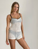 imagen de Piliya Playsuit in Krisan Lace Ivory