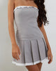 Imagen de Pramuda Bandeau Mini Dress in Light Grey