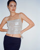 imagen de Pratiba Strappy Top en Plata