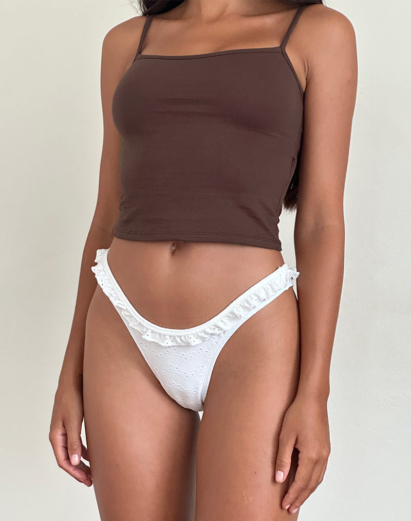 imagen de Solay Vest Top en Bitter Chocolate