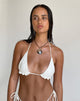 Imagen del sujetador de bikini Purna Frill en color crema