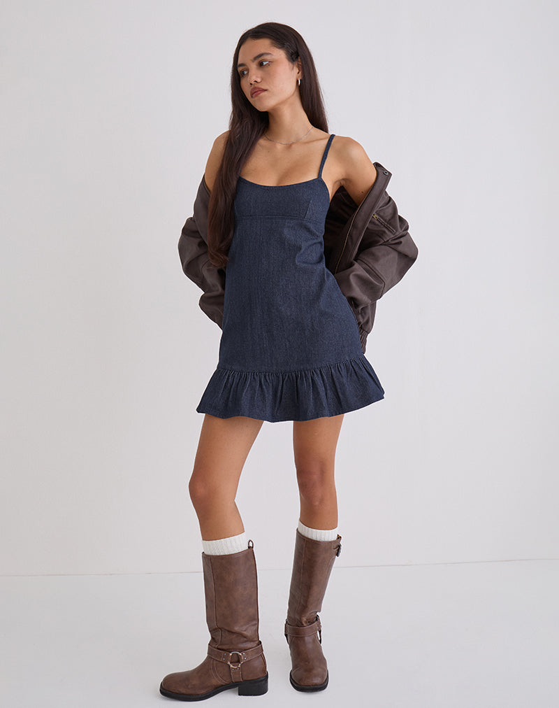 Imagen de Pamina Mini Dress in Denim Indigo