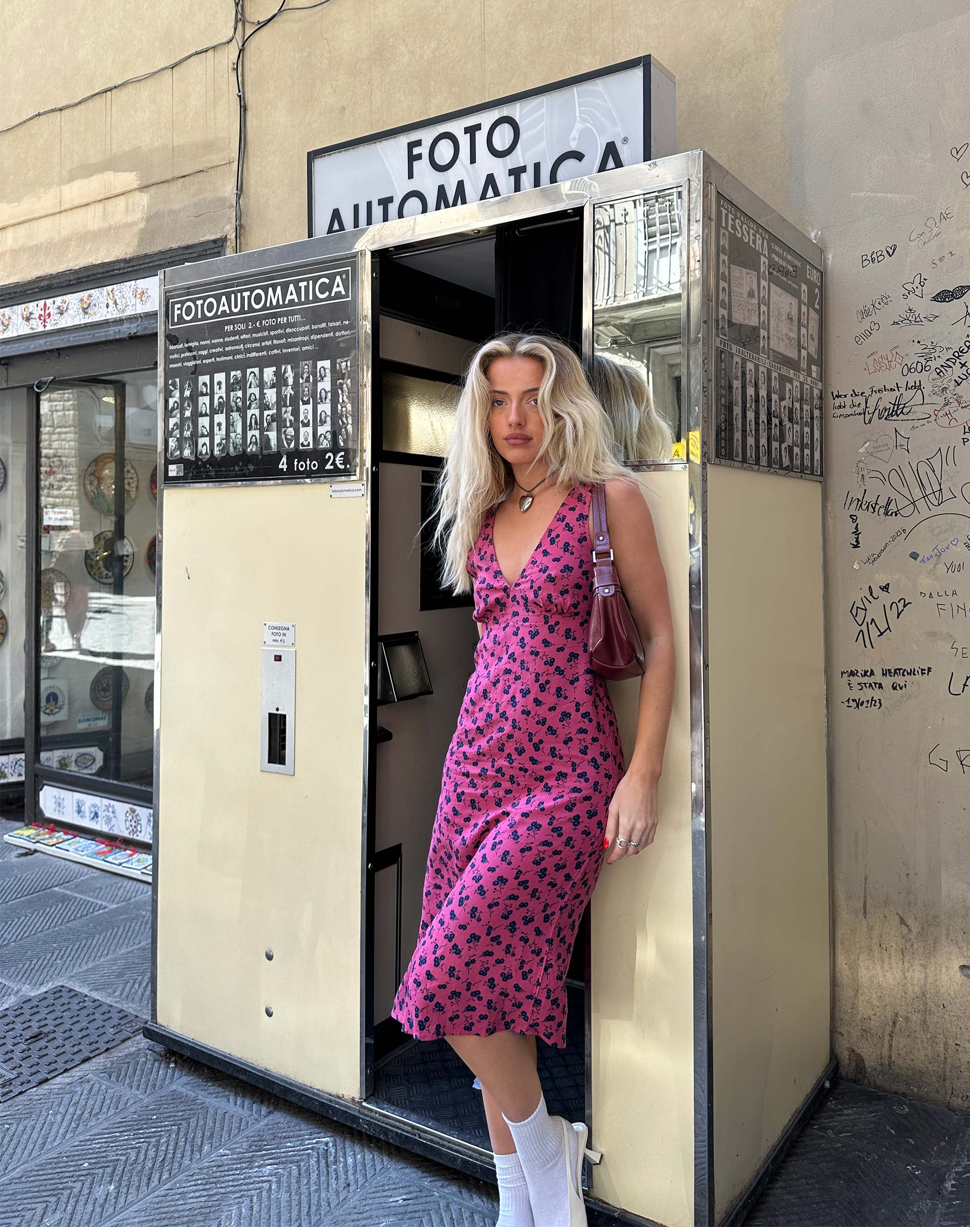 Imagen de Lieva Vestido Midi en Floral Frambuesa