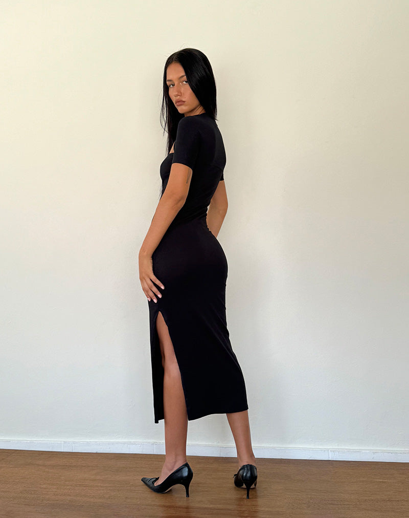 Imagen del vestido Quala Midi en negro
