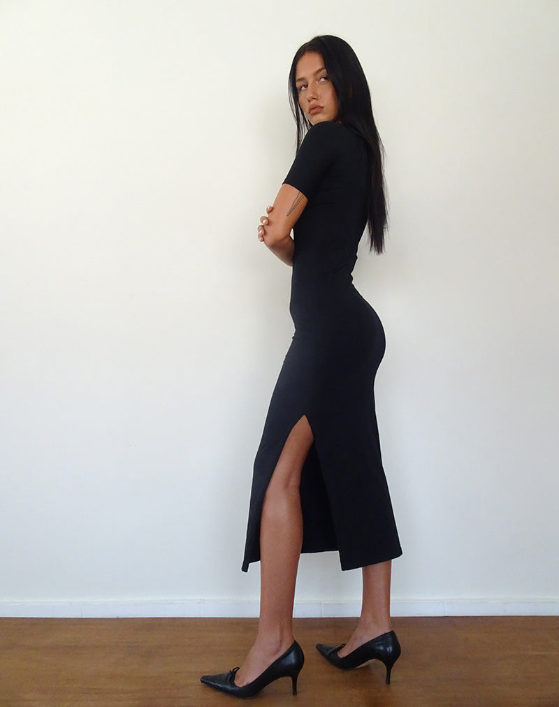 Imagen del vestido Quala Midi en negro