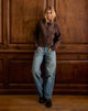 Imagen de Quincy Faux Suede Cropped Jacket Marrón