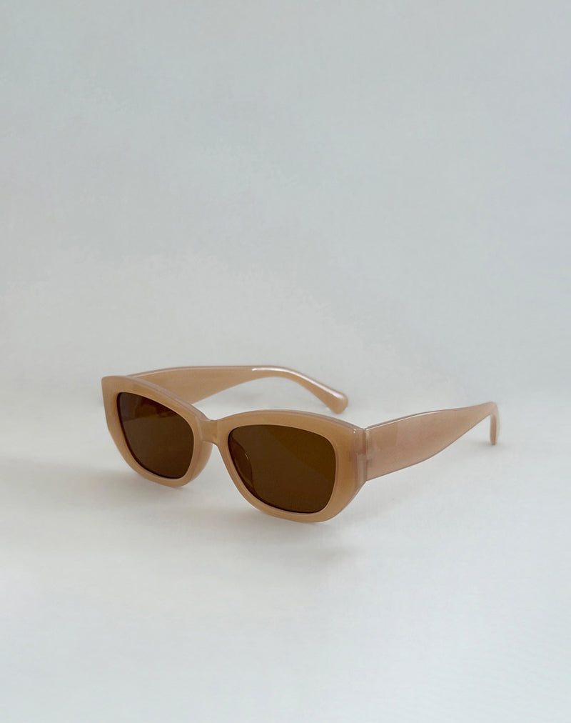 Imagen de las gafas de sol rectangulares Rabori en color canela