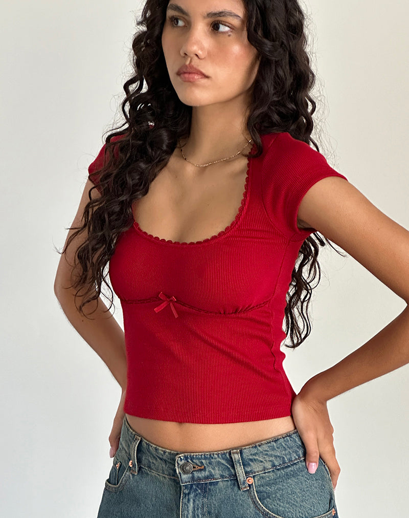 Top Rada en Rib Adrenaline Rojo