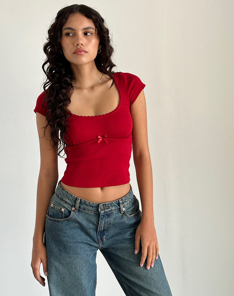 Top Rada en Rib Adrenaline Rojo