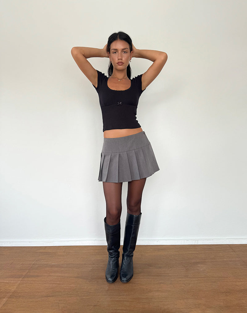 Imagen de Rada Top en rib negro
