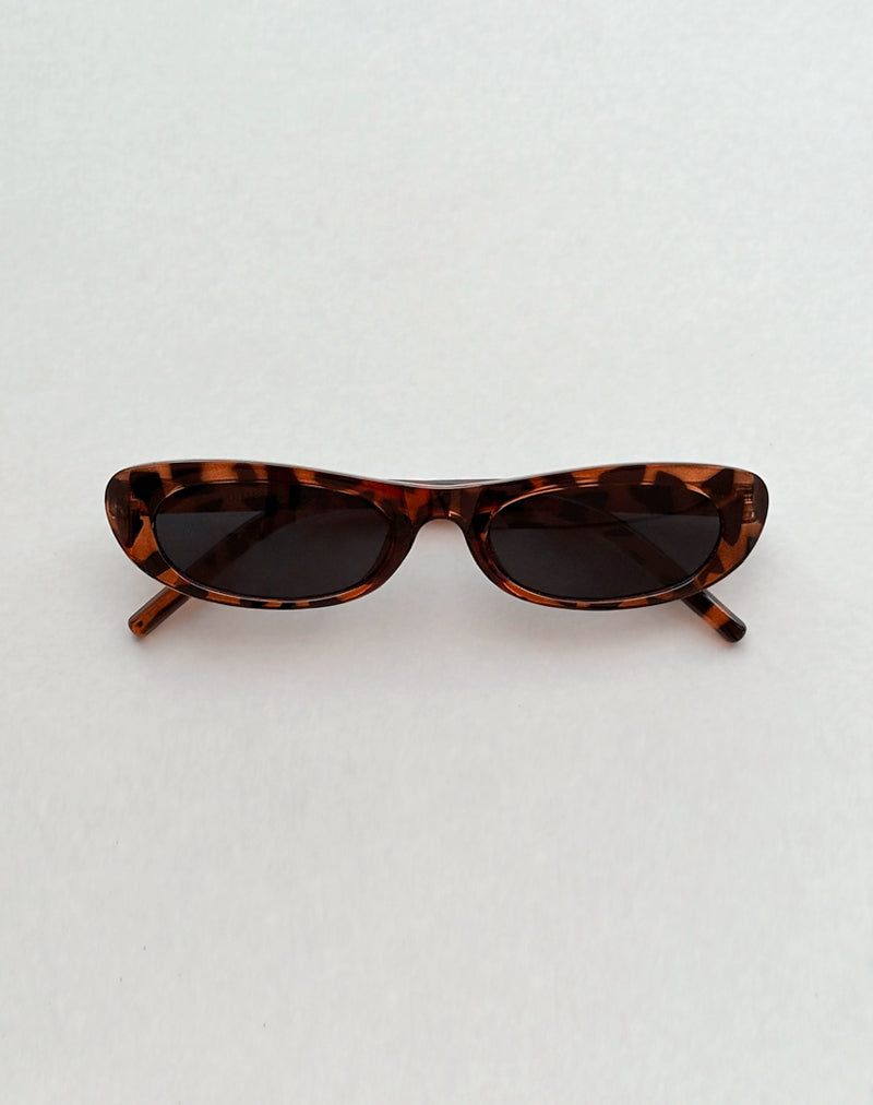 Gafas de sol rectangulares Radiata en carey