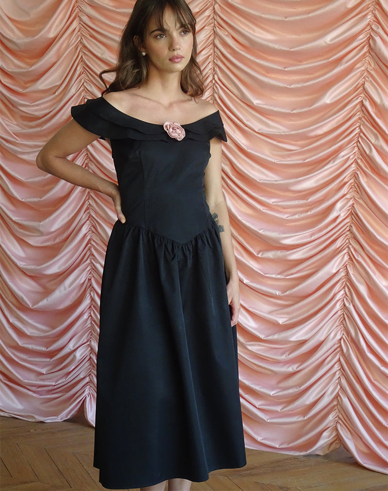 Imagen del vestido Midi Radovan negro