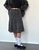 Imagen de Rahyu Falda Midi en Negro Ditsy Romance