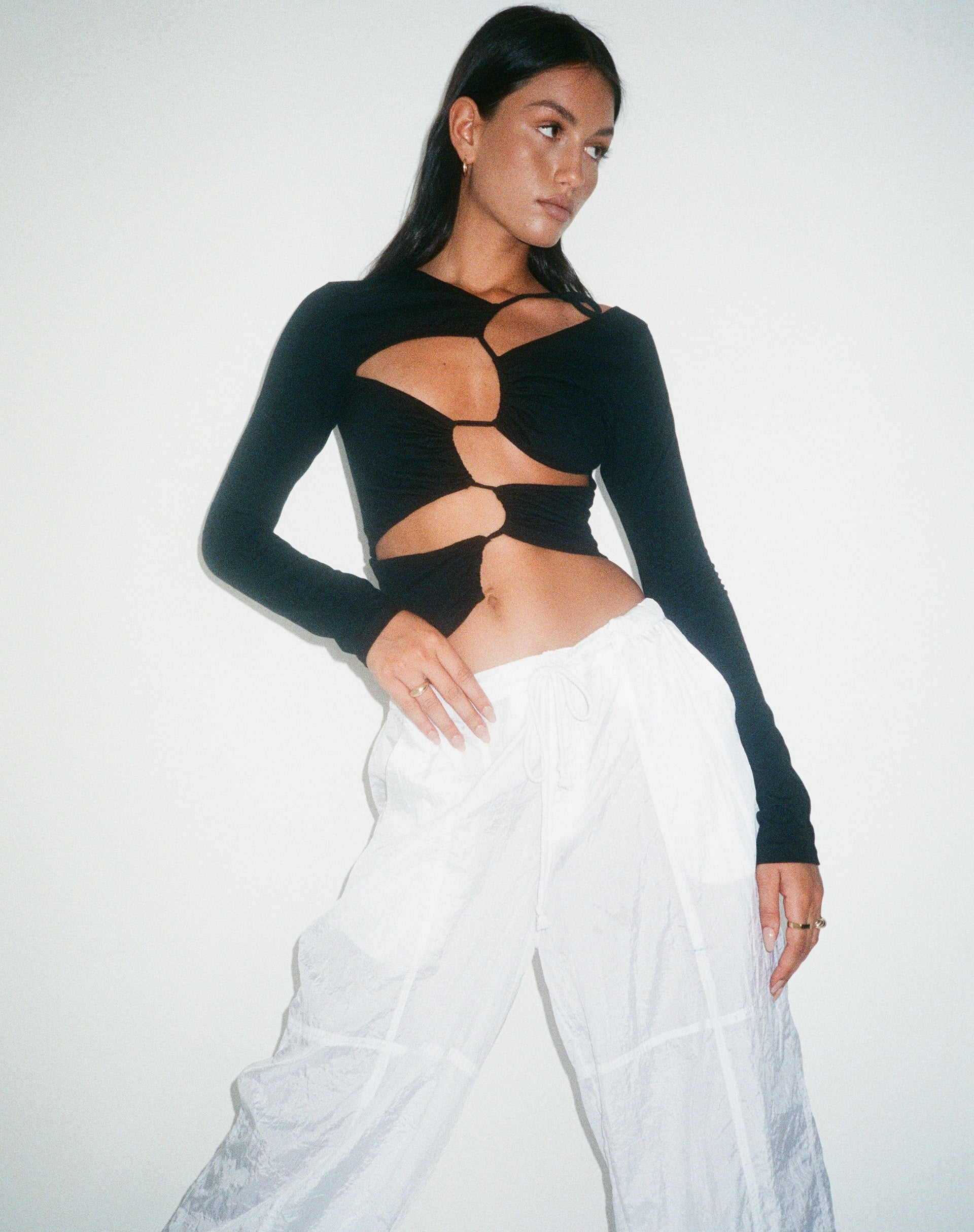 imagen de MOTEL X OLIVIA NEILL Rajina Top en Lycra Negro