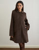 Imagen de Rakai Pea Coat en lana chocolate