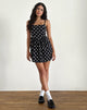 Imagen de Ramana Mini Dress in 80s Polka Negro