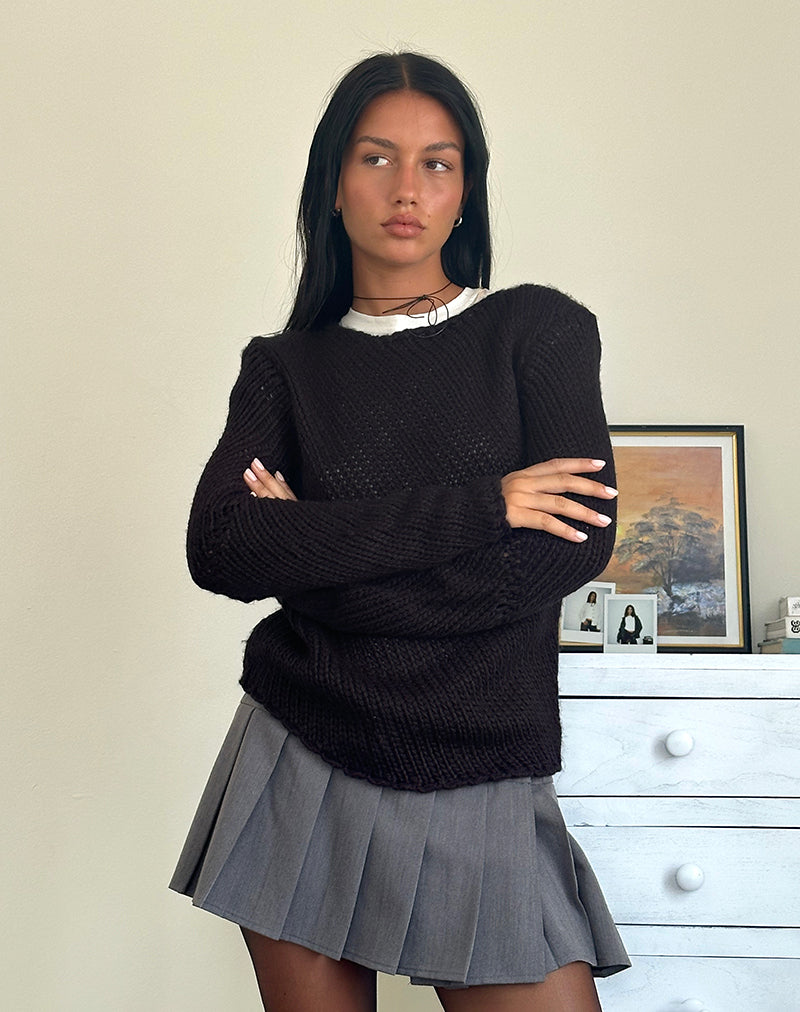 Imagen de Ranvir Jersey de punto en negro