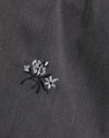 Bordado floral Charcoal
