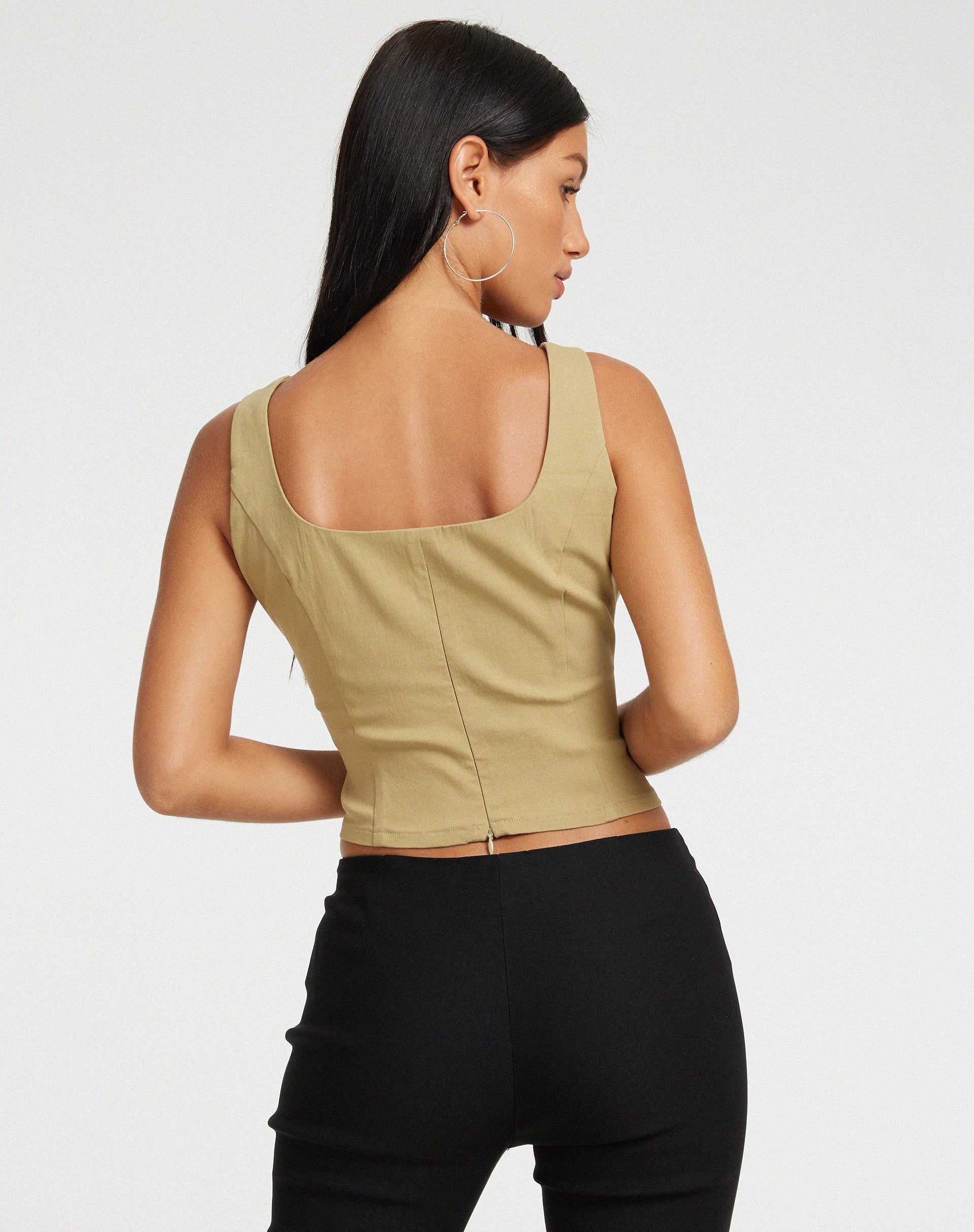 imagen de Rayuan Corset Top en Tan