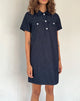 Imagen de Reiga Smock Mini Dress in Denim Indigo