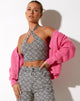 Imagen de Reis Crop Top en Optic Square Blanco y Negro