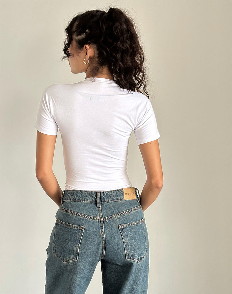 Imagen de Reqla Top Blanco con Encaje