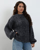 imagen de Amieta Knitted Jumper in Shadow Grey