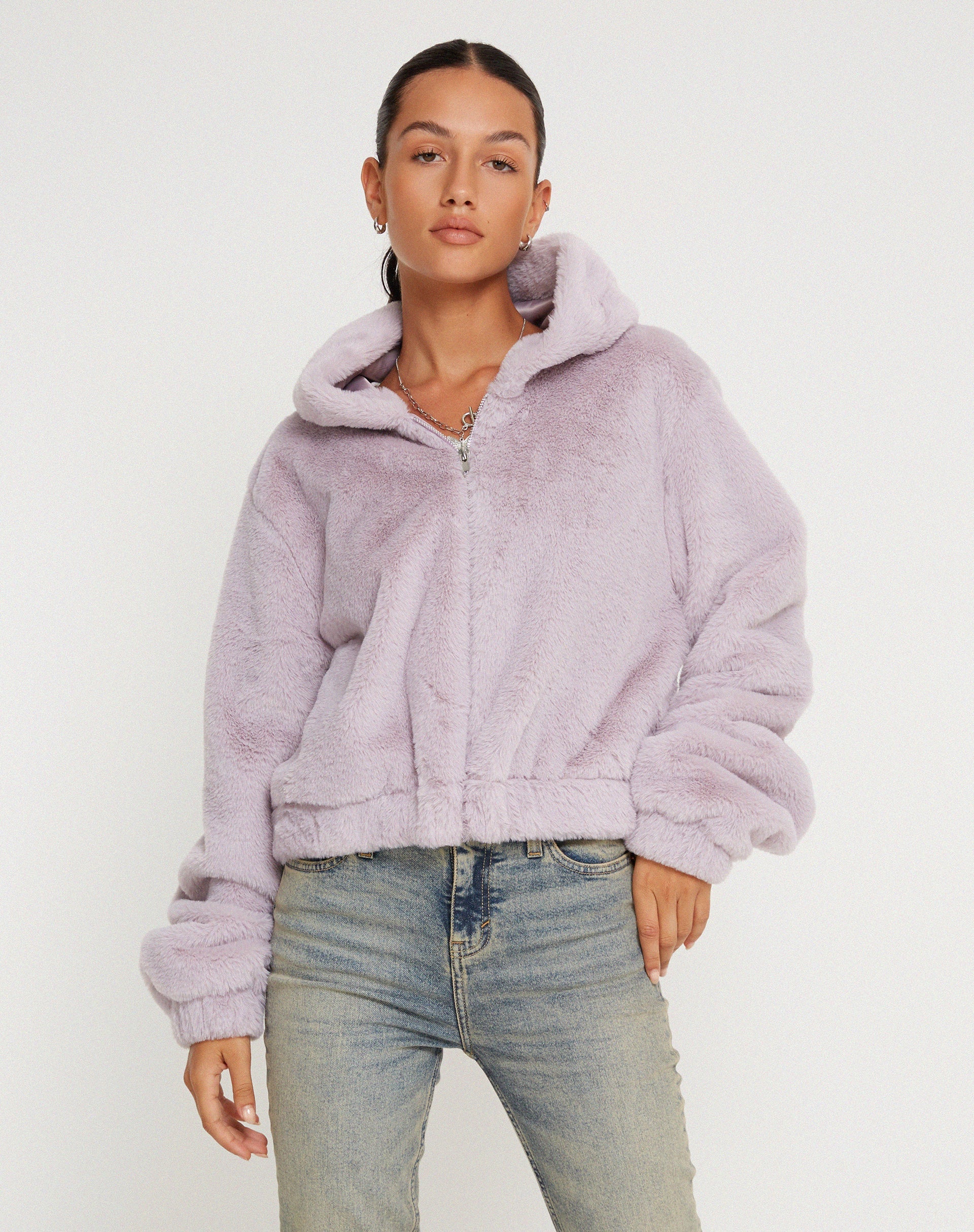 Imagen de Banowa Zip Up Jacket in Lilac