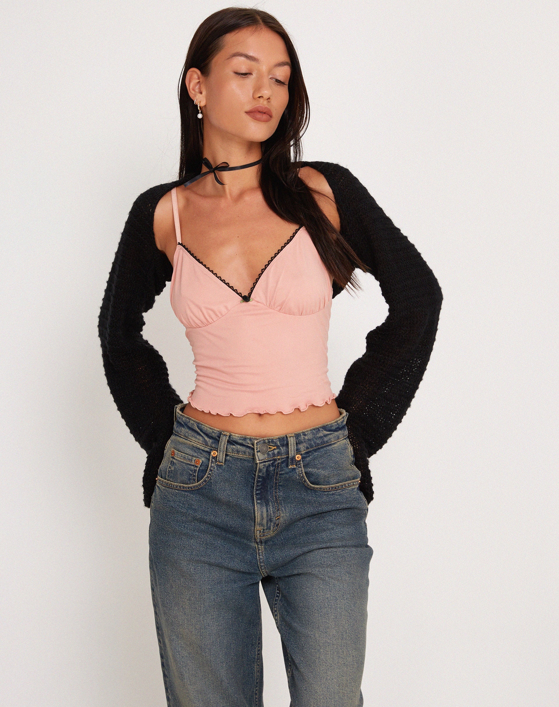 Imagen de Mia Ballet Jersey Cami Vest Top in Pink