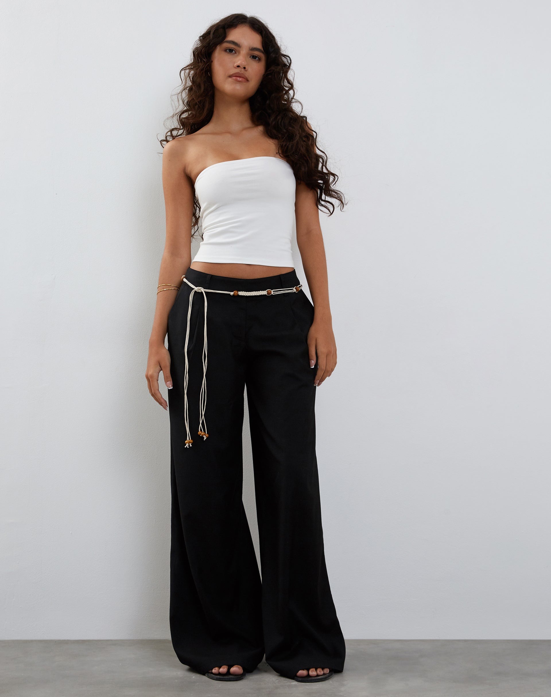 Imagen de Salisu Pantalón ancho de sastrería Negro