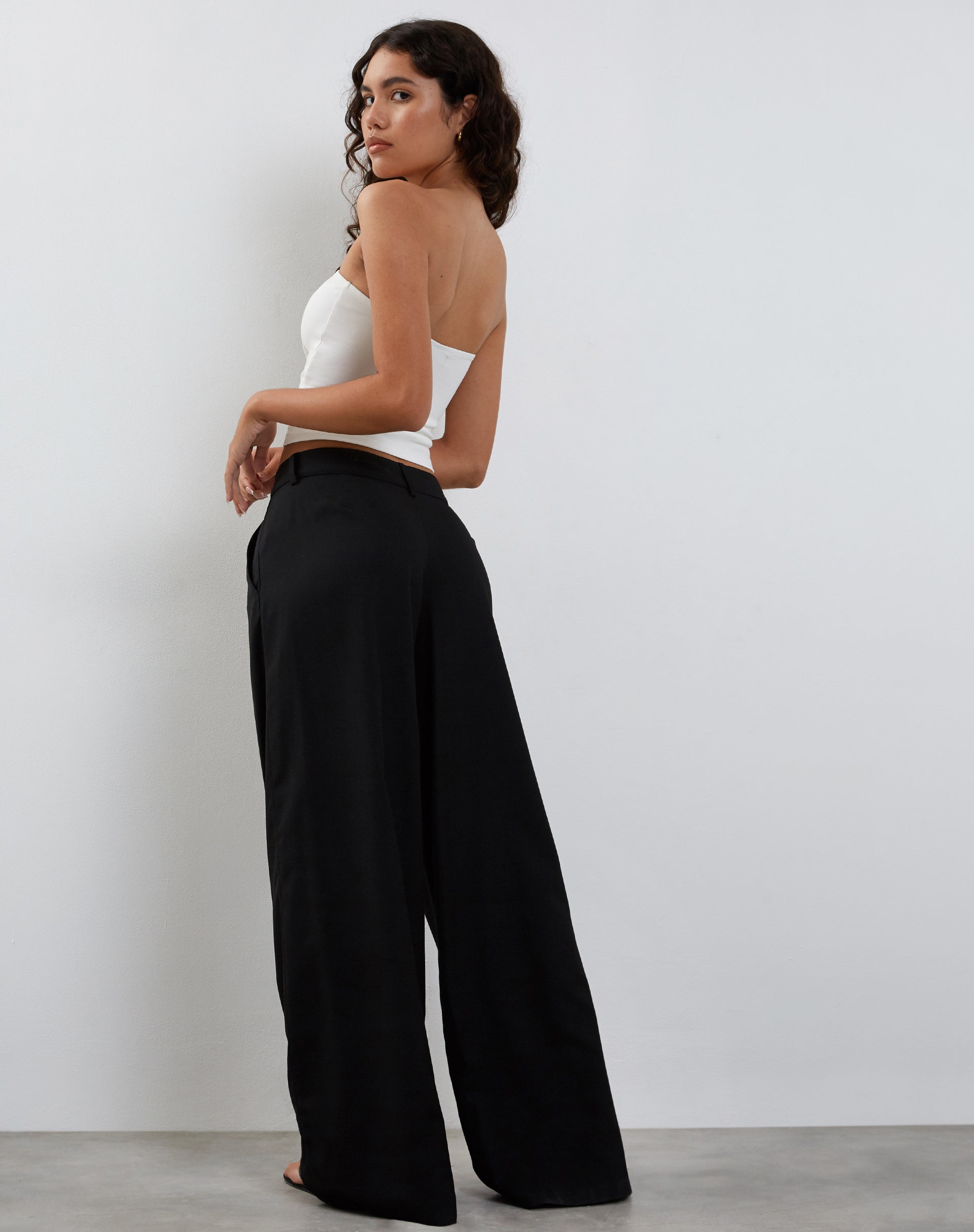 Imagen de Salisu Pantalón ancho de sastrería Negro