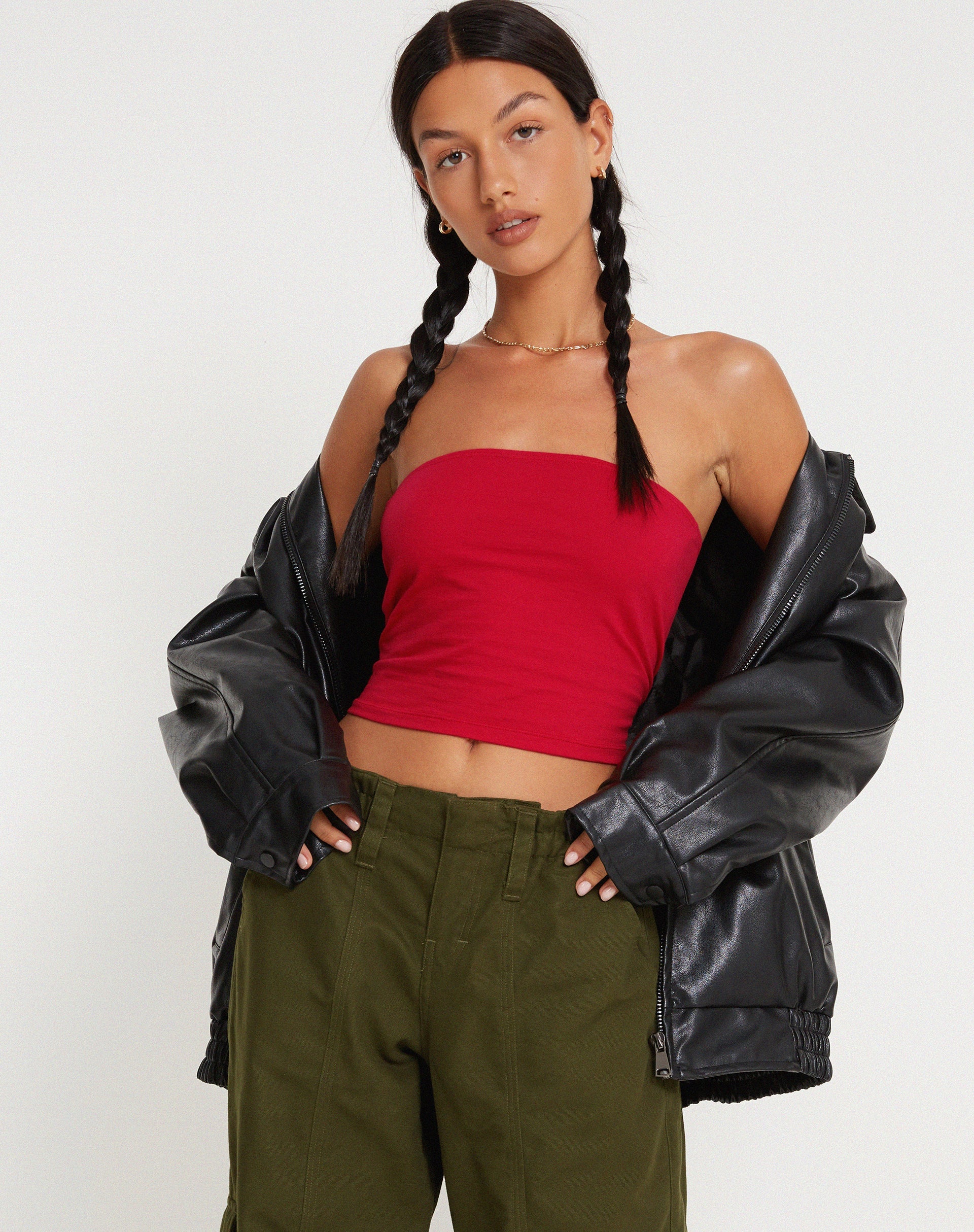 Imagen de Shae Bandeau Top en Racing Red