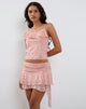 Imagen de Chira Cami Top Asimétrico en Rosa Floral Sombra