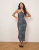 Imagen de Ribka Midi Dress in Faded Botanical Green
