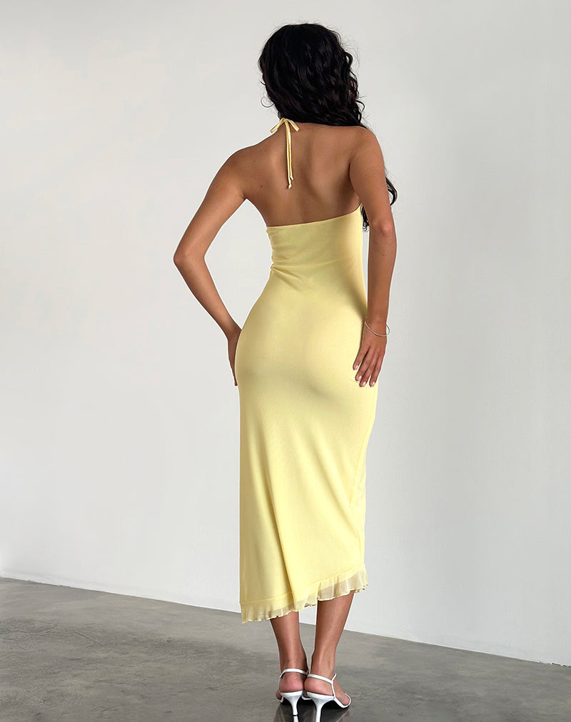 imagen de Ribka Midi Dress in Mesh Lemon