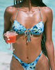 Imagen del sujetador de bikini Ricoa en flor azul