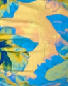floral azul acuarela