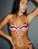 imagen de Ricoa Bikini Top in Abstract Art Pink