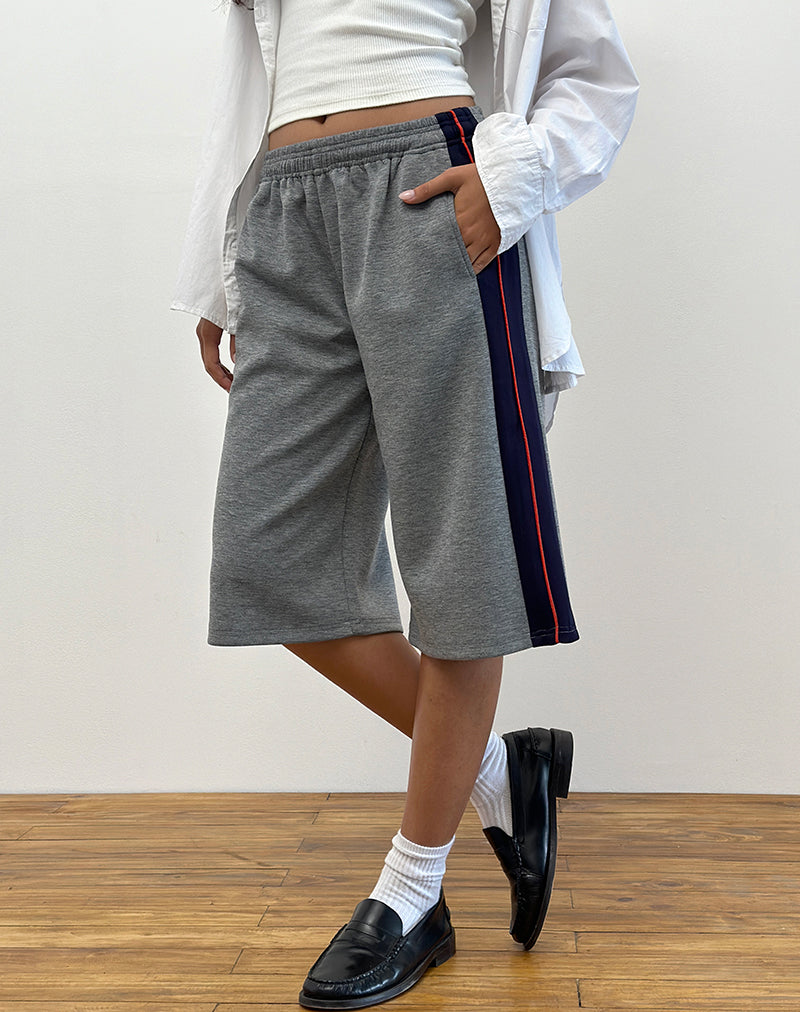 Pantalón corto con raya lateral Ridley en gris