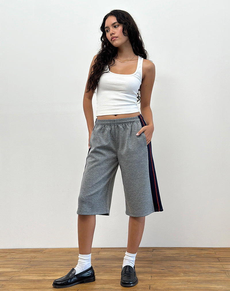 Pantalón corto con raya lateral Ridley en gris