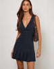Imagen del minivestido Rita Pleat en Tailoring Navy